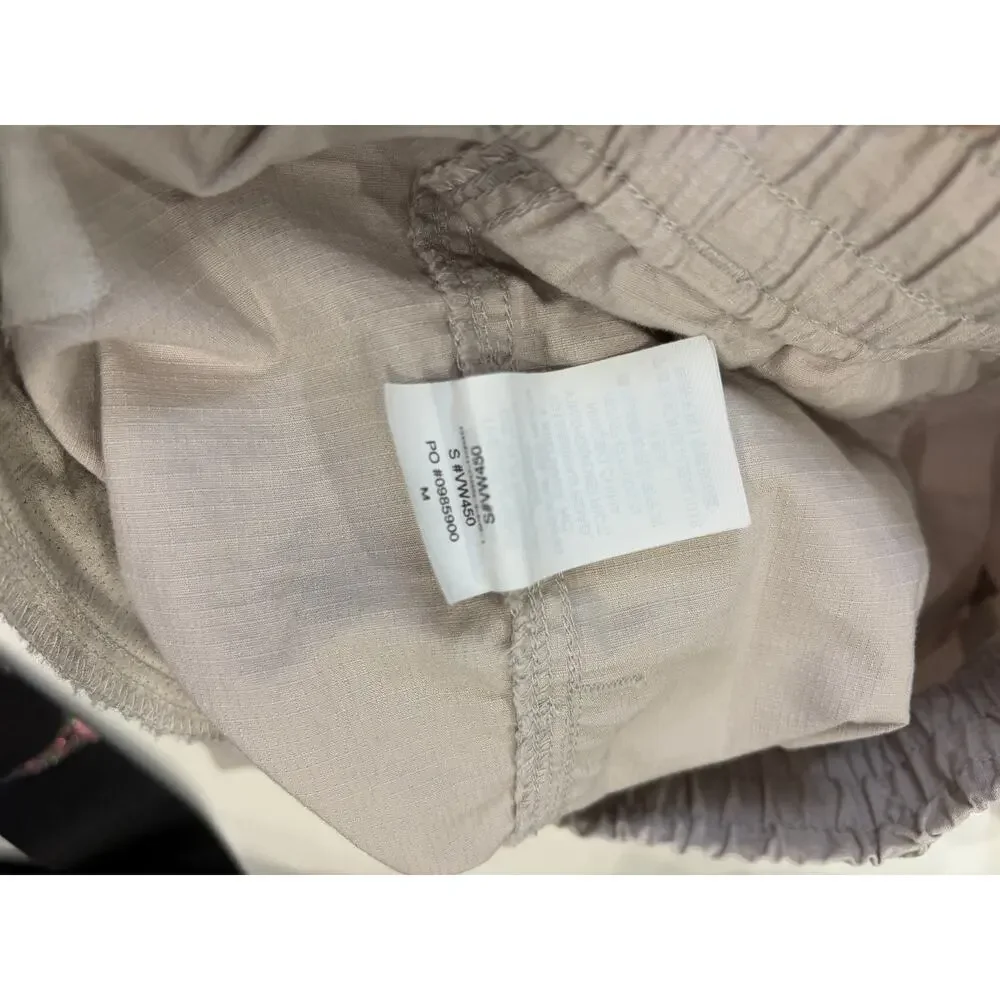 Vuori Ripstop Jogger Pants Beige Drawstring Elastic Waist Men’s Size M